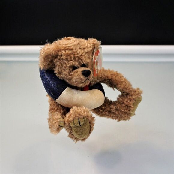 Ty Beanie Babies Allura Bear Swim Ring Retired Plush Toy 1993 Attic Treasures - Picture 4 of 10